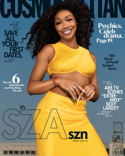 SZA covers Cosmopolitan US February 2021 by Djeneba Aduayom