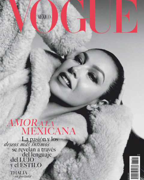Thalía covers Vogue Mexico February 2021 by Bjorn Iooss