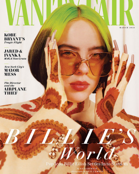 Billie Eilish covers Vanity Fair March 2021 by Quil Lemons