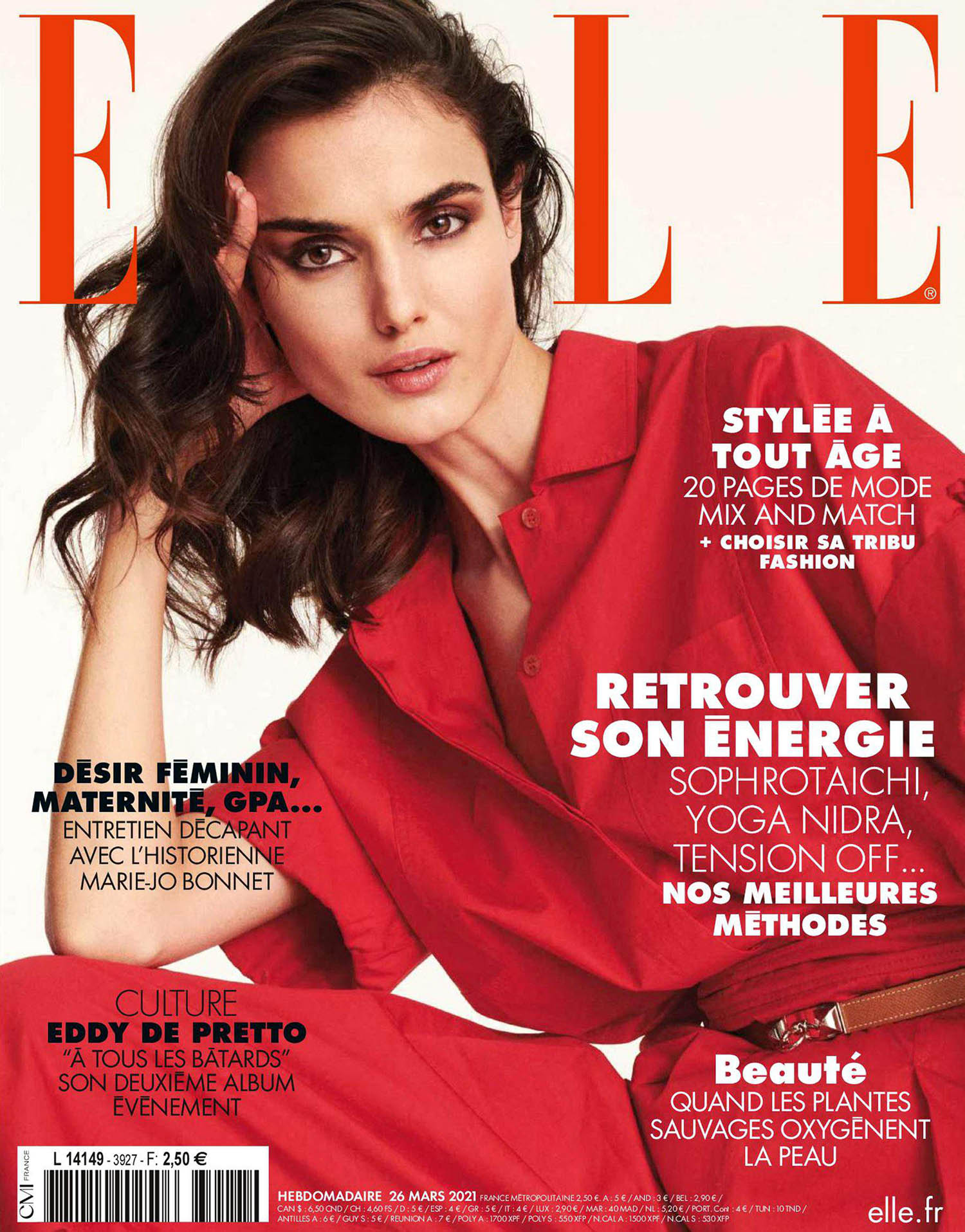 Blanca Padilla covers Elle France March 26th, 2021 by Philip Gay