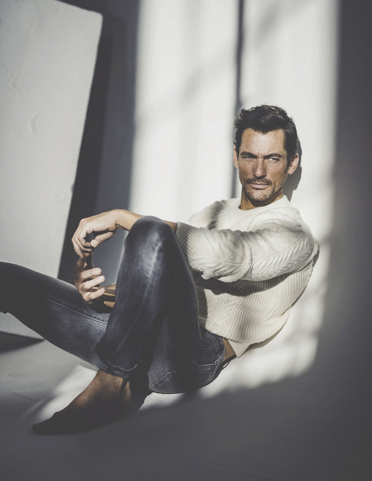 David Gandy covers Elle Russia February 2021 by Amy Shore