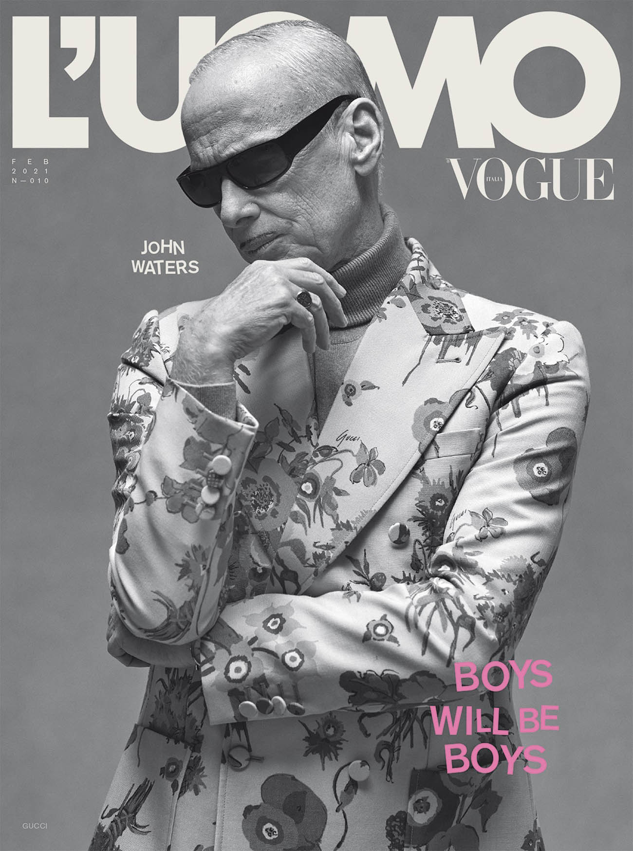 John Waters covers L’Uomo Vogue Issue 10 by Ethan James Green