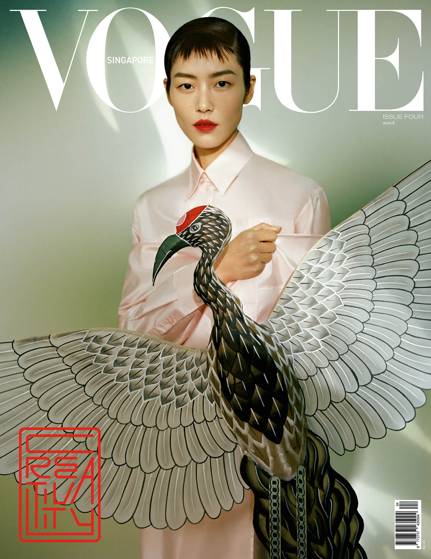 Liu Wen covers Vogue Singapore March 2021 by Leslie Zhang