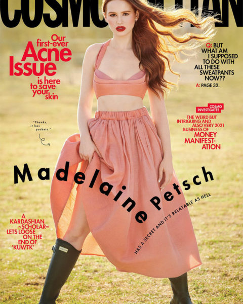 Madelaine Petsch covers Cosmopolitan US March 2021 by Eric Ray Davidson