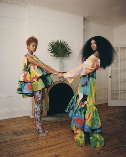 Na'Jeen Michelle and Aun'Jel Yepp by Renell Medrano for Elle US March 2021