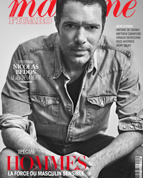 Nicolas Bedos covers Madame Figaro March 19th, 2021 by Arno Lam