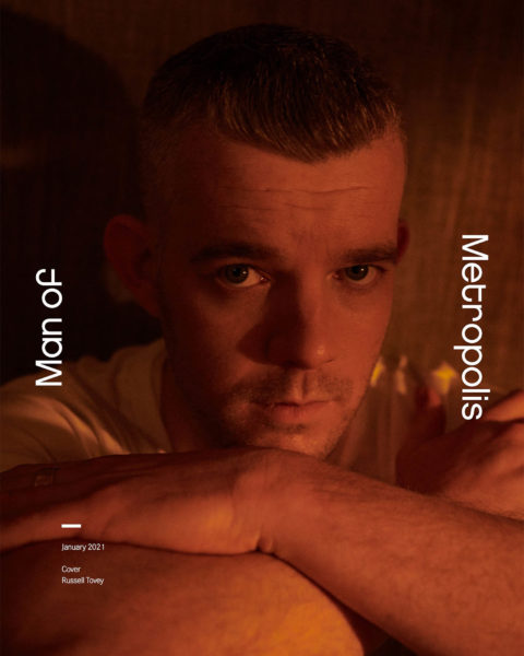 Russell Tovey covers Man of Metropolis January 2021 by Joseph Sinclair