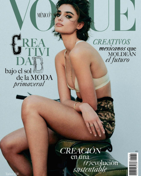 Taylor Hill covers Vogue Mexico March 2021 by Chris Colls