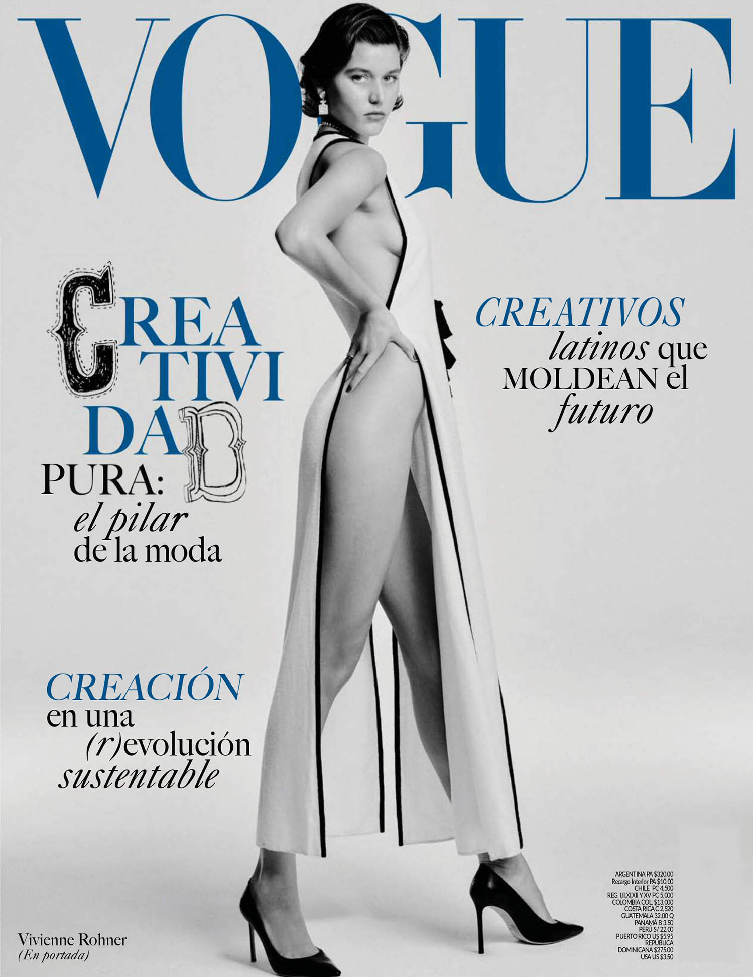 Vivienne Rohner covers Vogue Latin America March 2021 by Chris Colls