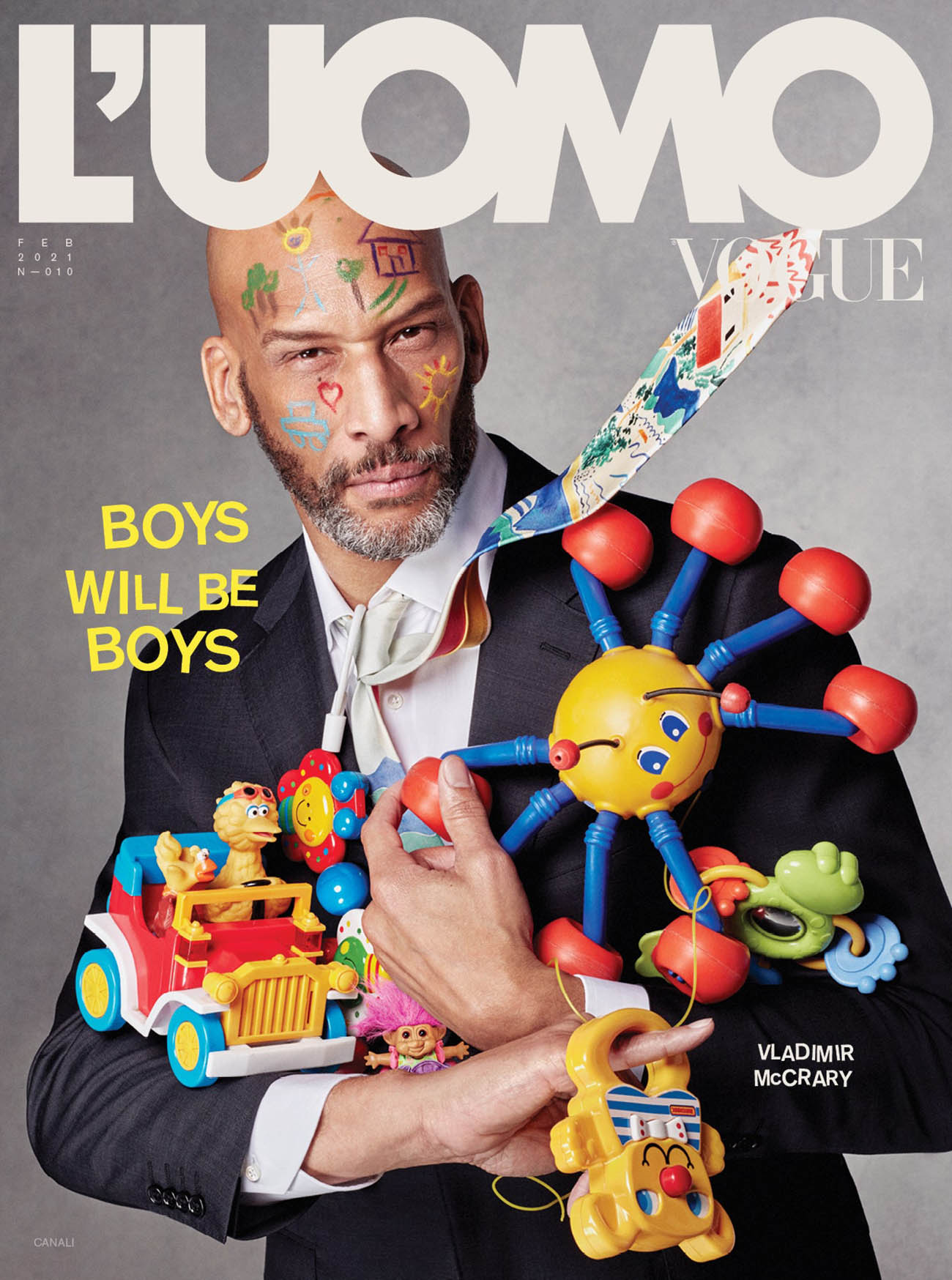 Vladimir McCrary covers L’Uomo Vogue Issue 10 by Julien Martinez Leclerc