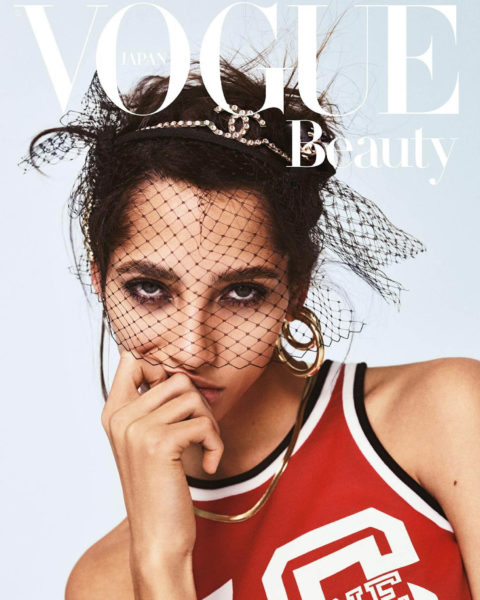 Yasmin Wijnaldum covers Vogue Beauty Japan March 2021 by Yulia Gorbachenko