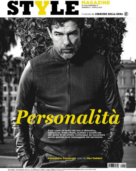 Alessandro Gassmann covers Corriere della Sera Style April 2021 by Max Vadukul