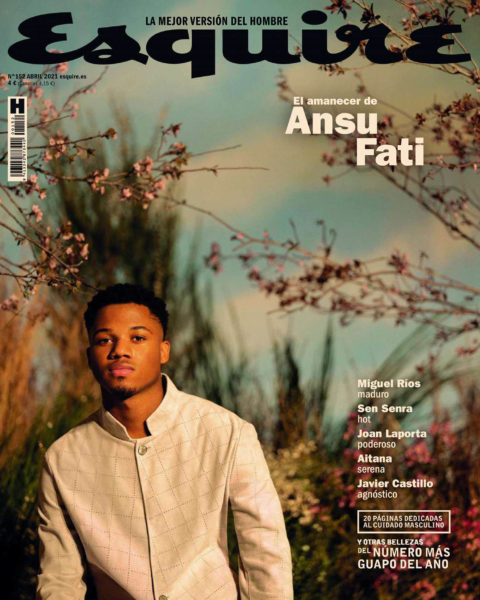 Ansu Fati covers Esquire Spain April 2021 by Juankr