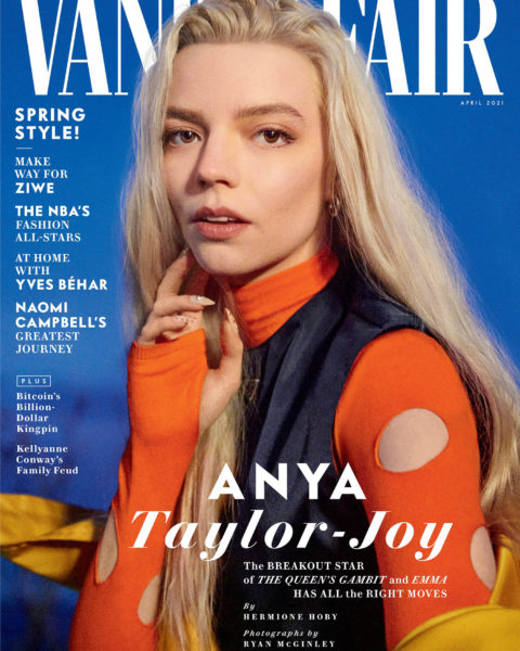 Anya Taylor-Joy covers Vanity Fair April 2021 by Ryan McGinley