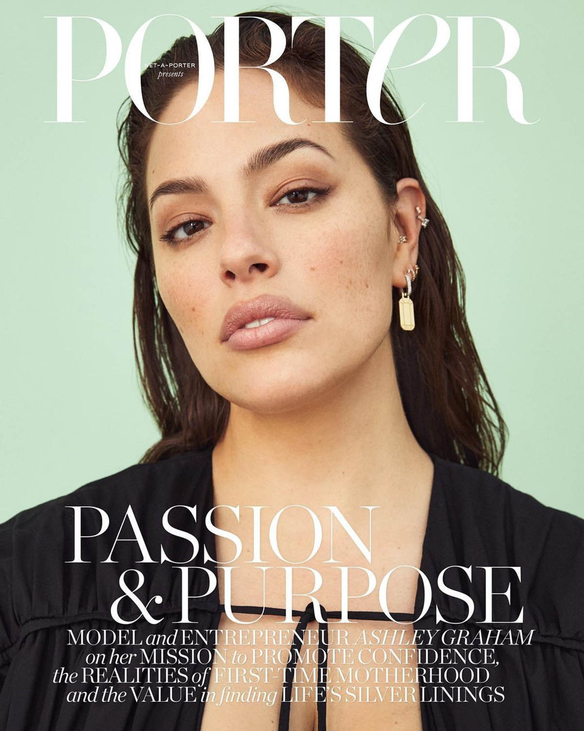 Ashley Graham covers Porter Magazine April 19th, 2021 by Yelena Yemchuk