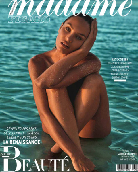 Candice Swanepoel covers Madame Figaro April 2nd, 2021 by David Roemer