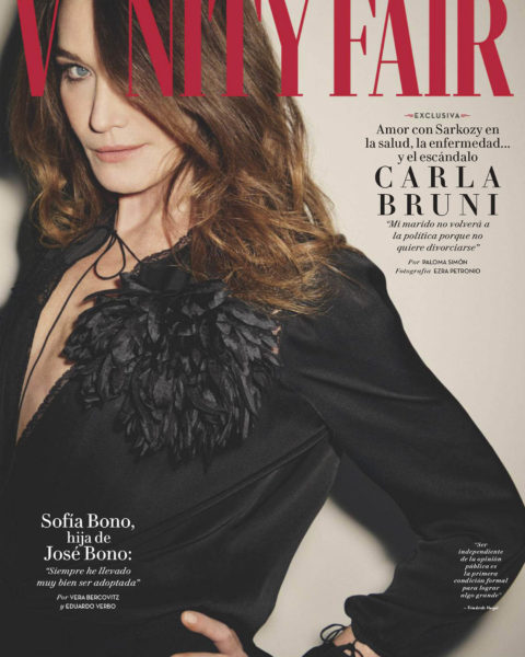 Carla Bruni covers Vanity Fair Spain April 2021 by Ezra Petronio