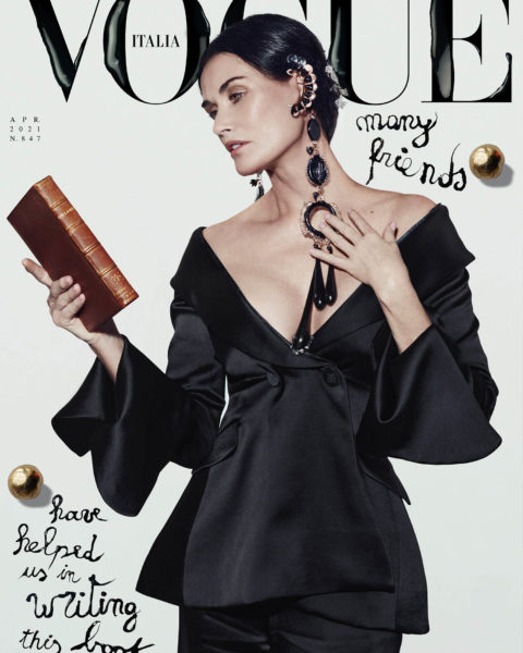 Demi Moore covers Vogue Italia April 2021 by Brett Lloyd