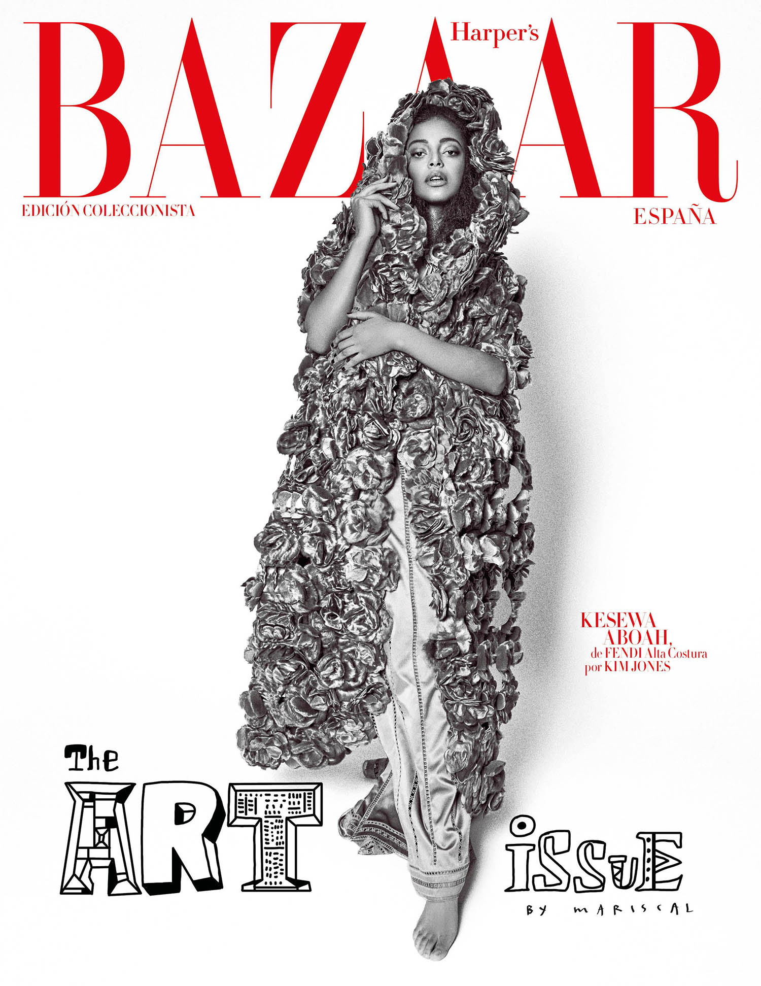 Kesewa Aboah covers Harper’s Bazaar Spain April 2021 by Rosa Copado