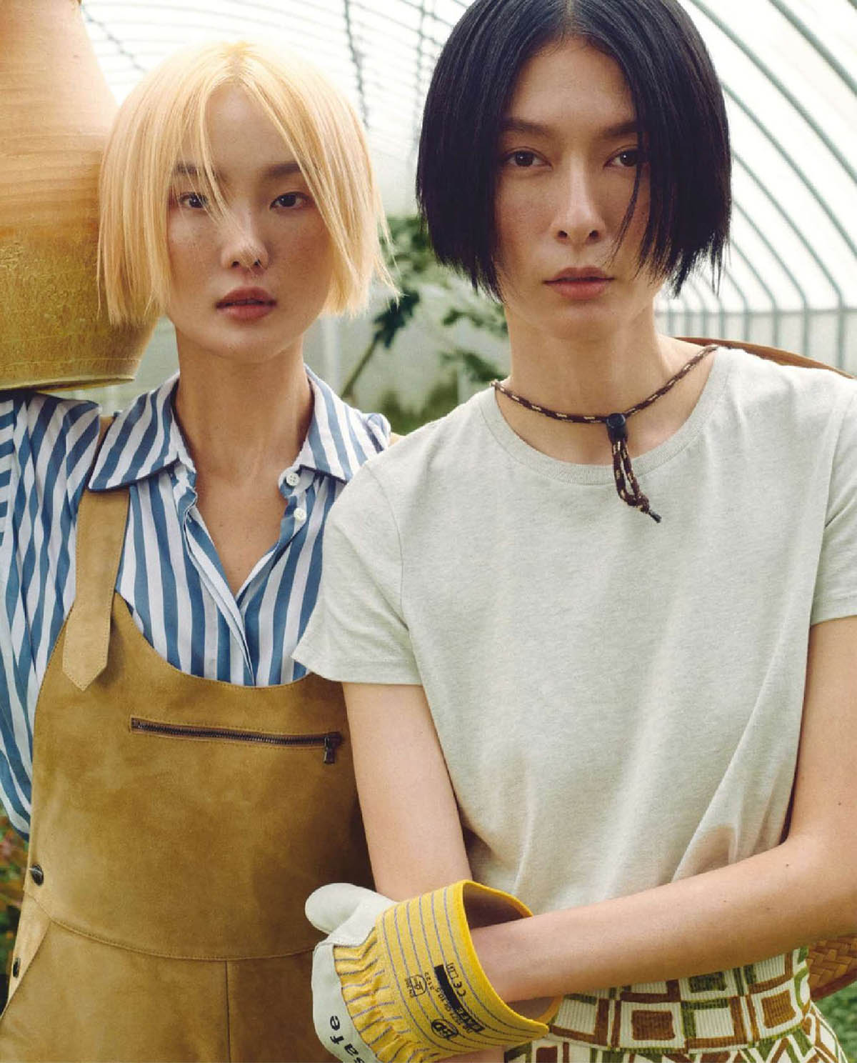 Liu Hsin Yu and Gia Tang by Cheng Po Ou Yang for Vogue Taiwan April 2021