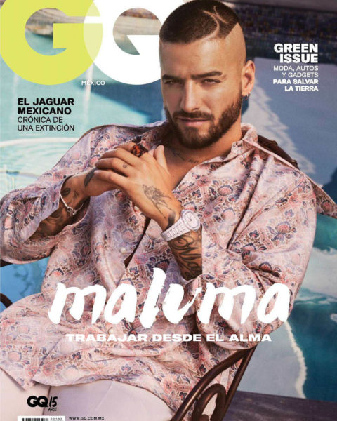 Maluma covers GQ Mexico & Latin America April 2021 by Michael Schwartz