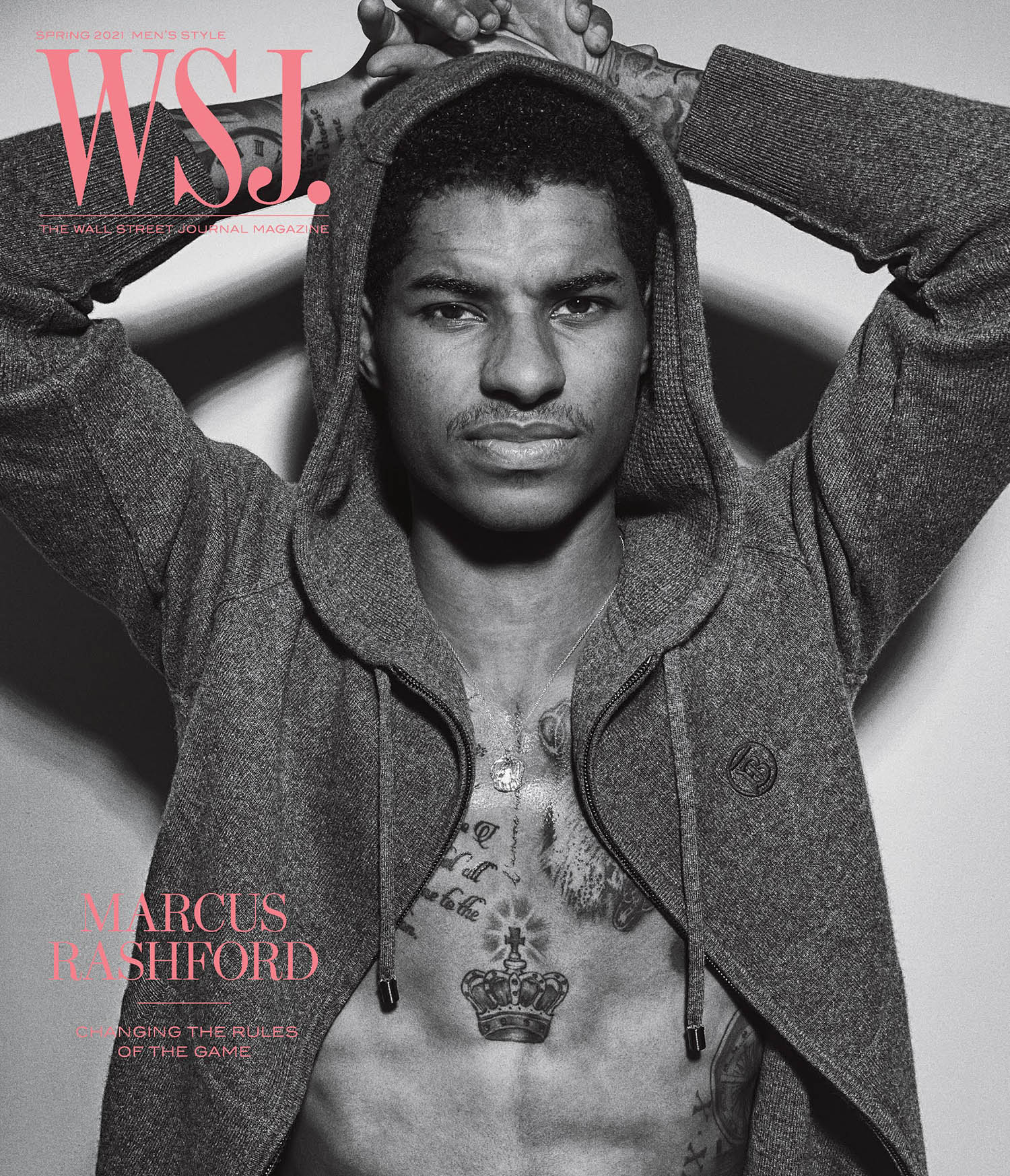 Marcus Rashford covers WSJ. Magazine Spring 2021 Men’s Style by Inez and Vinoodh