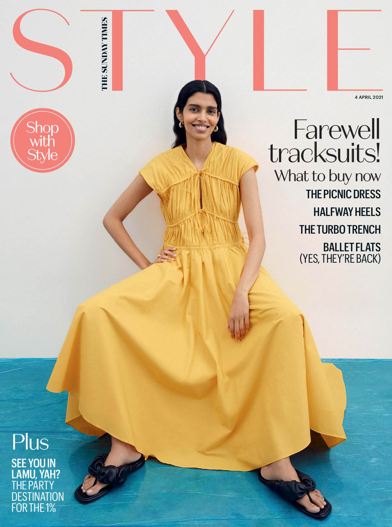 Pooja Mor covers The Sunday Times Style April 4th, 2021 by Georgia Devey Smith