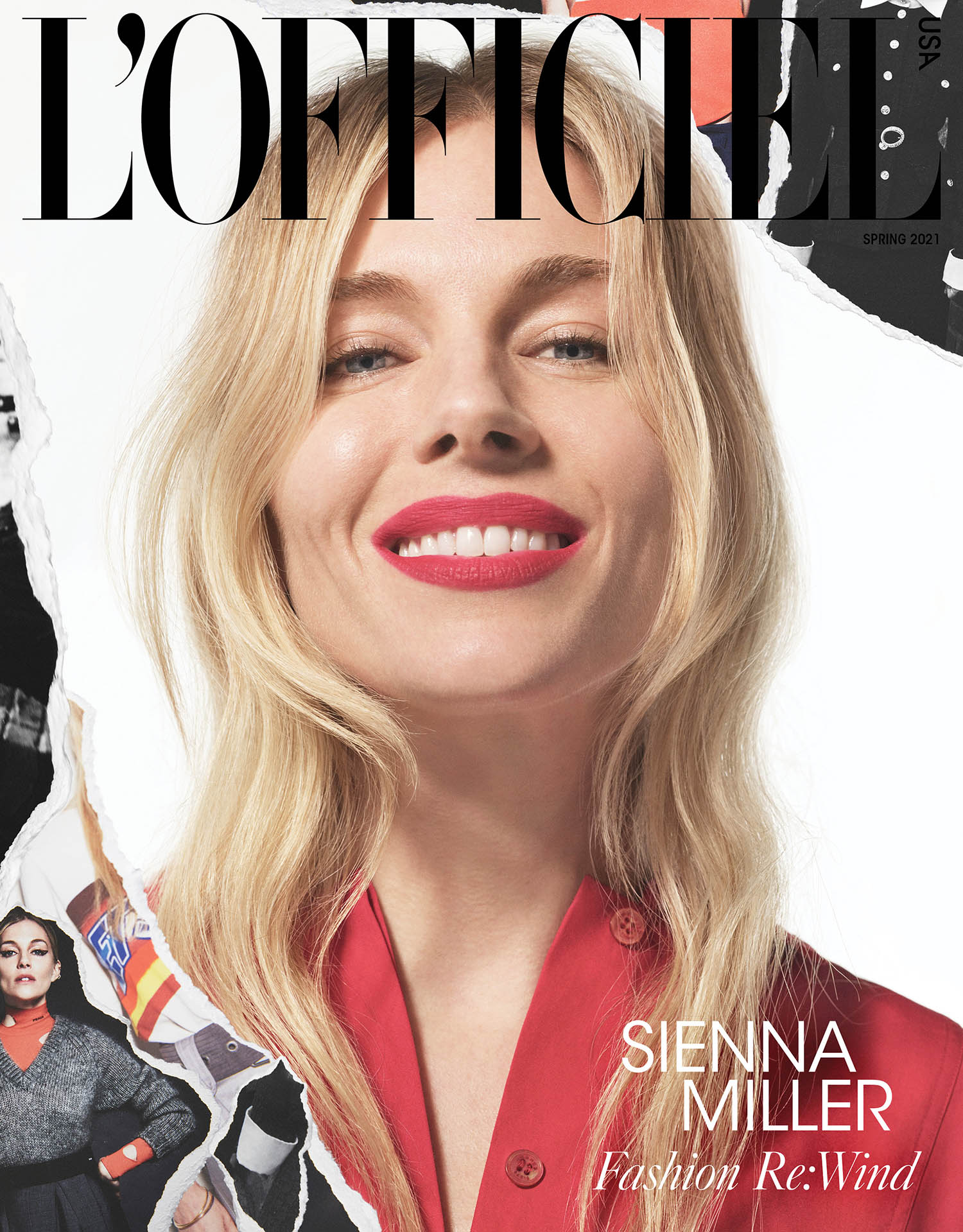 Sienna Miller covers L’Officiel USA Spring 2021 by Tom Munro