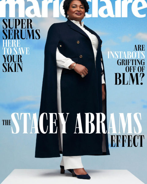 Stacey Abrams covers Marie Claire US April 2021 by AB + DM