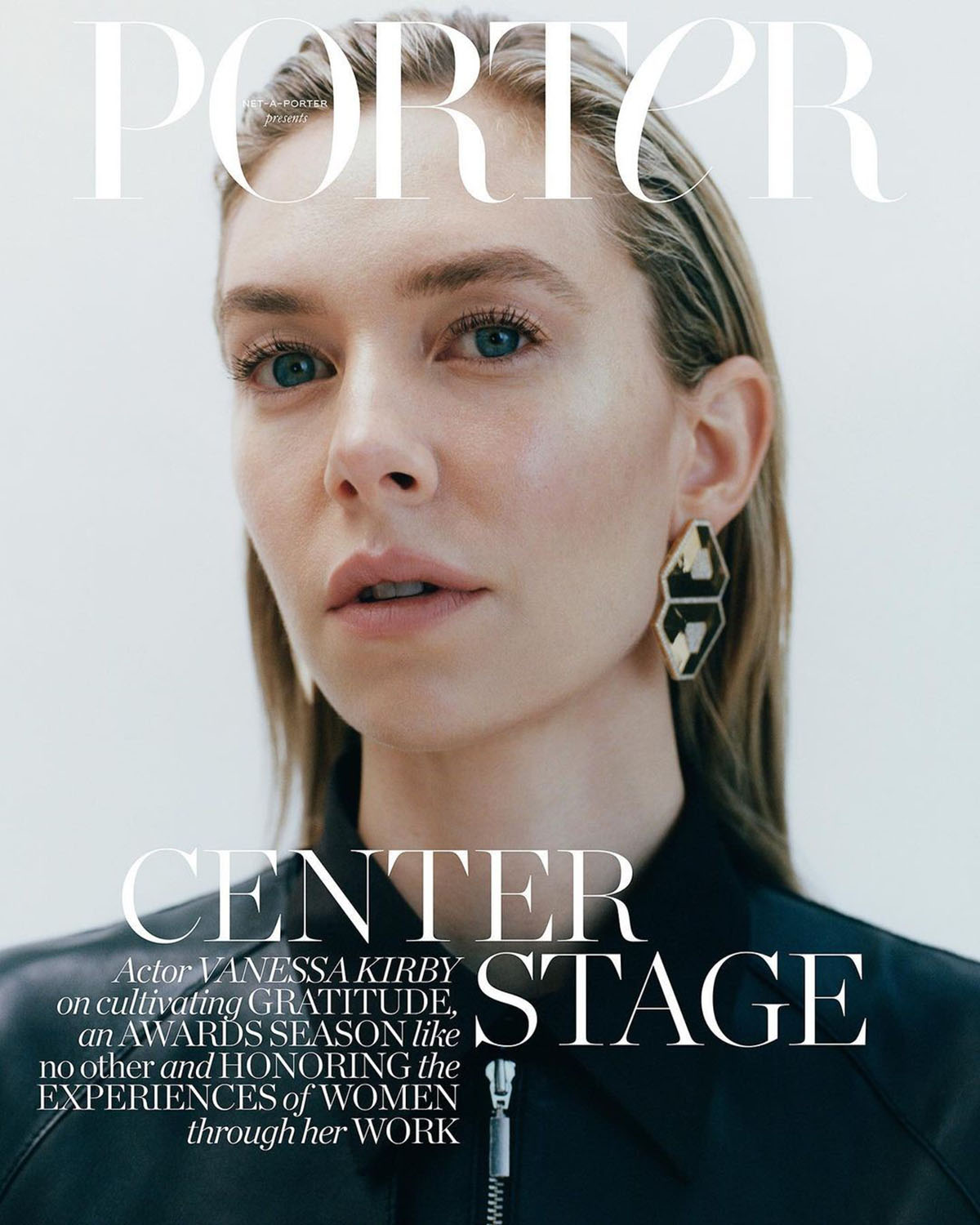Vanessa Kirby covers Porter Magazine April 5th, 2021 by Toby Coulson