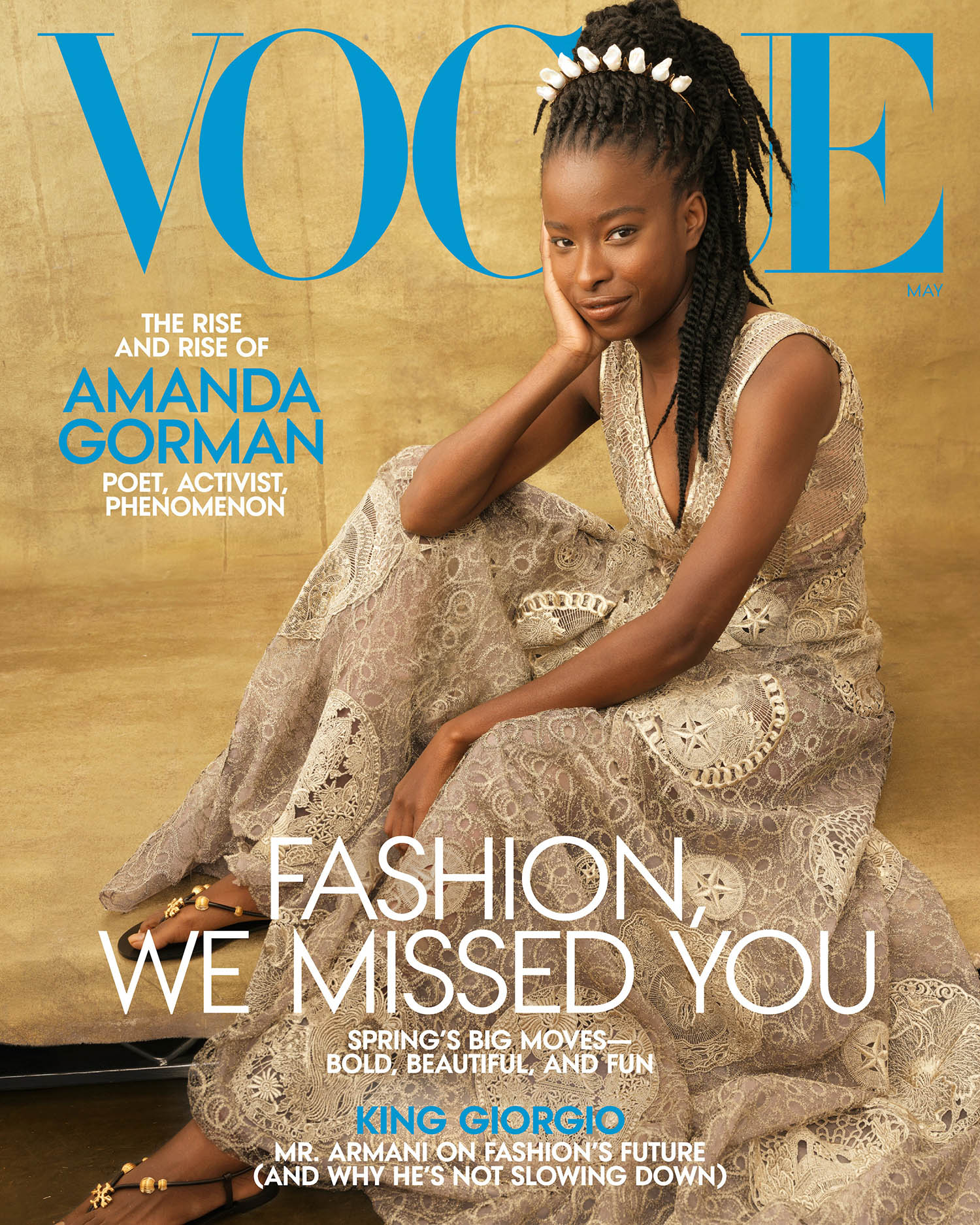 Amanda Gorman covers Vogue US May 2021 by Annie Leibovitz