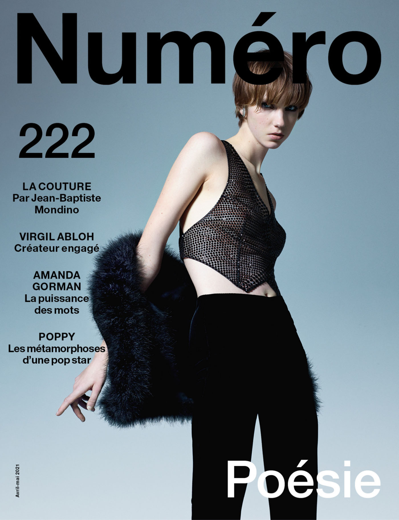Bente Oort and Ajok Madel covers Numéro April May 2021 by Jean-Baptiste Mondino