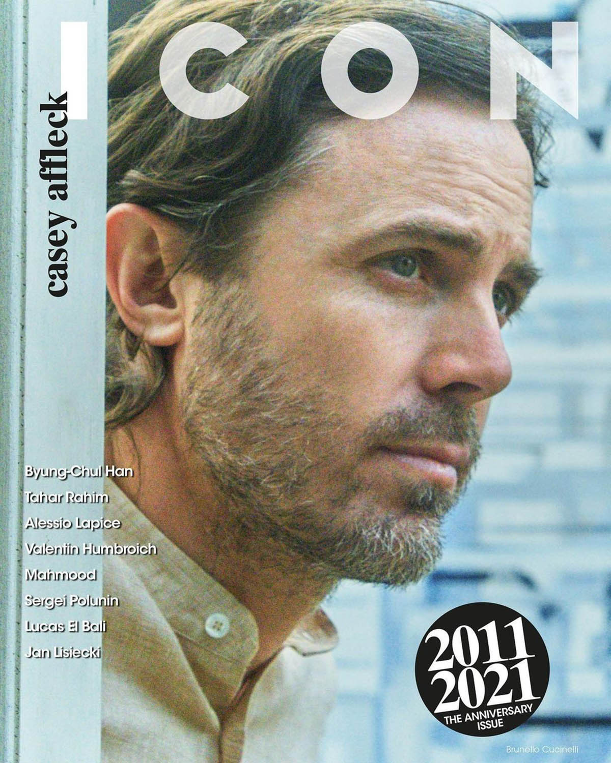 Casey Affleck covers Icon Italia ''10th Anniversary Issue'' by Jenny Gage & Tom Betterton