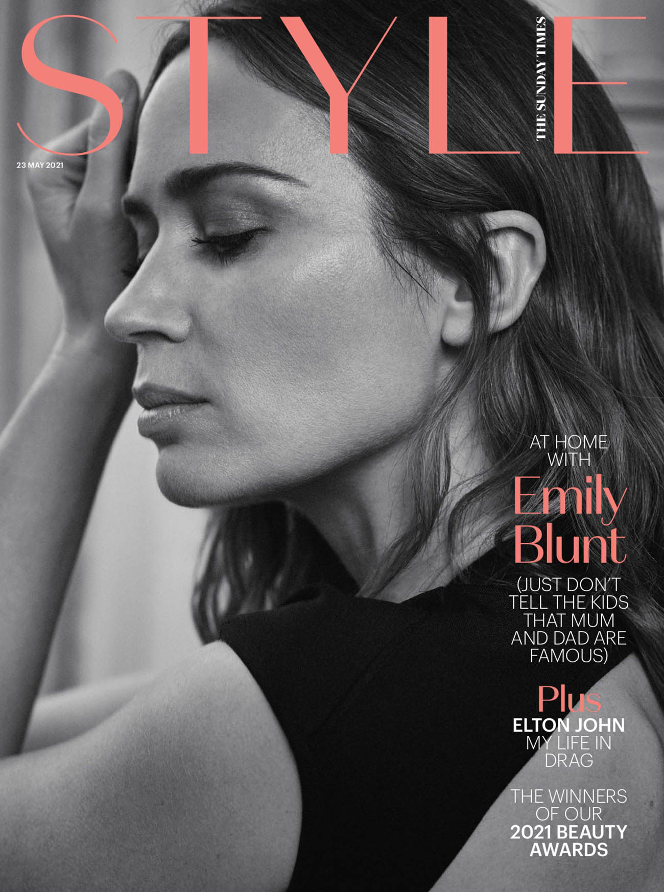 Emily Blunt covers The Sunday Times Style May 23rd, 2021 by Matt Easton