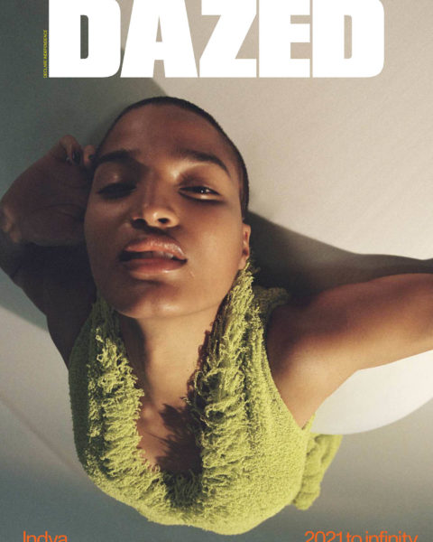 Indya Moore covers Dazed Magazine Spring 2021 by Brianna Capozzi