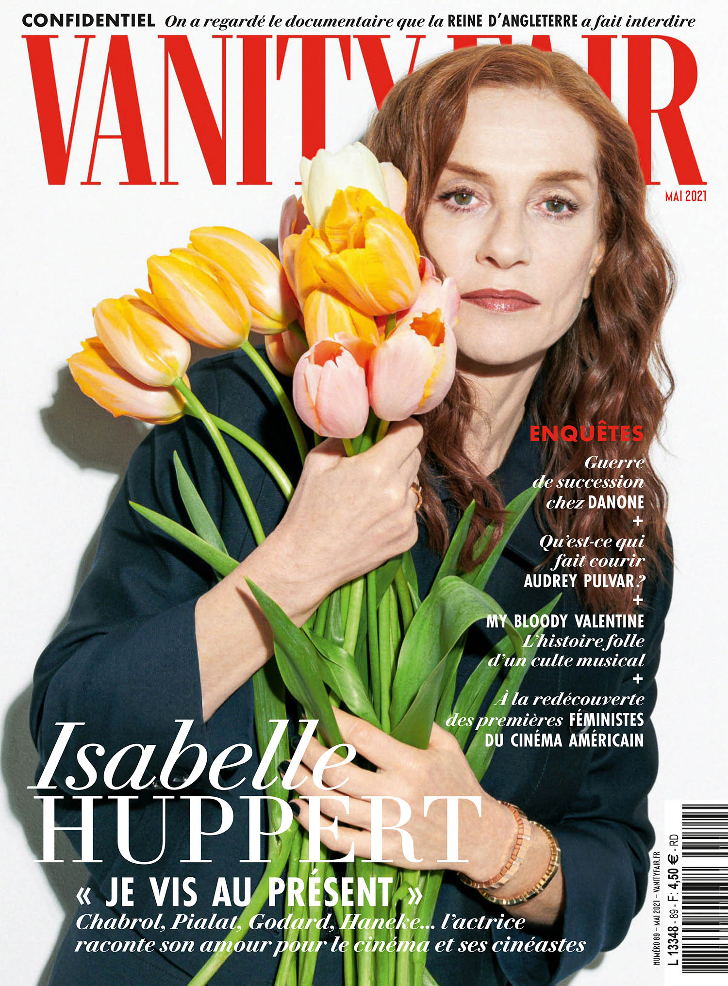 Isabelle Huppert covers Vanity Fair France May 2021 by Katja Rahlwes