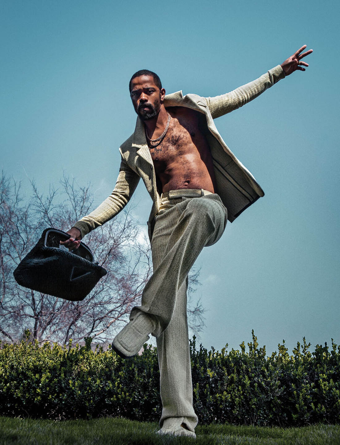 Lakeith Stanfield covers Flaunt Magazine Issue 174 by Andi Elloway