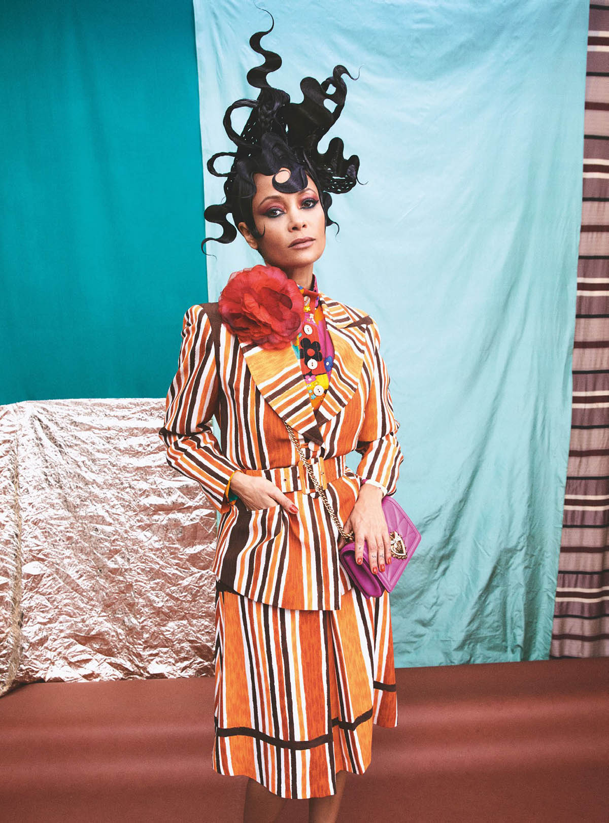 Thandiwe Newton covers British Vogue May 2021 by Mikael Jansson