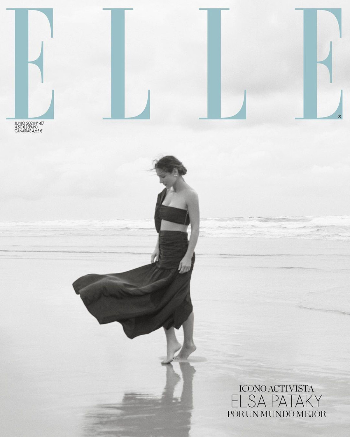 Elsa Pataky covers Elle Spain June 2021 by Darren McDonald