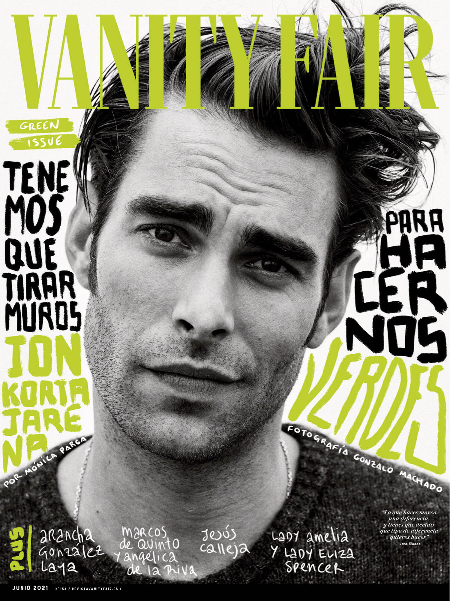 Jon Kortajarena covers Vanity Fair Spain June 2021 by Gonzalo Machado
