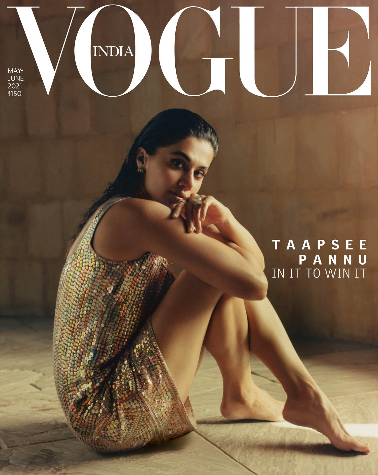 Taapsee Pannu covers Vogue India May June 2021 by Bikramjit Bose