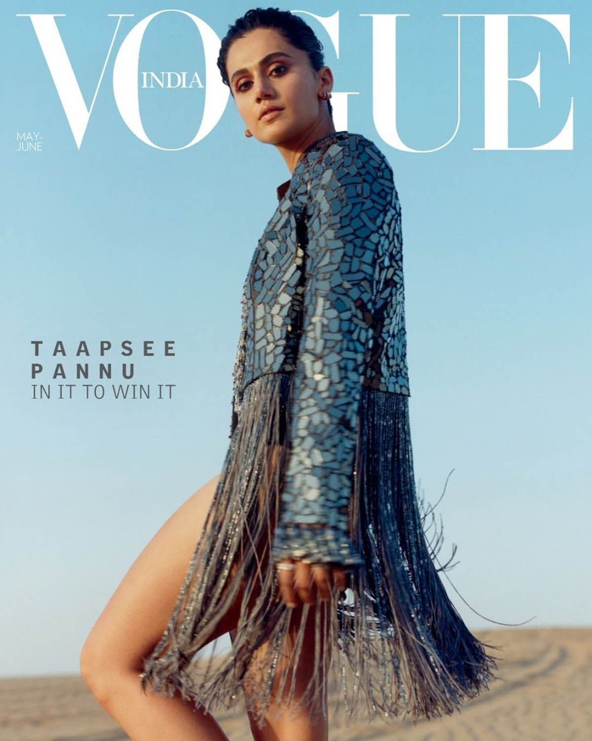 Taapsee Pannu covers Vogue India May June 2021 by Bikramjit Bose