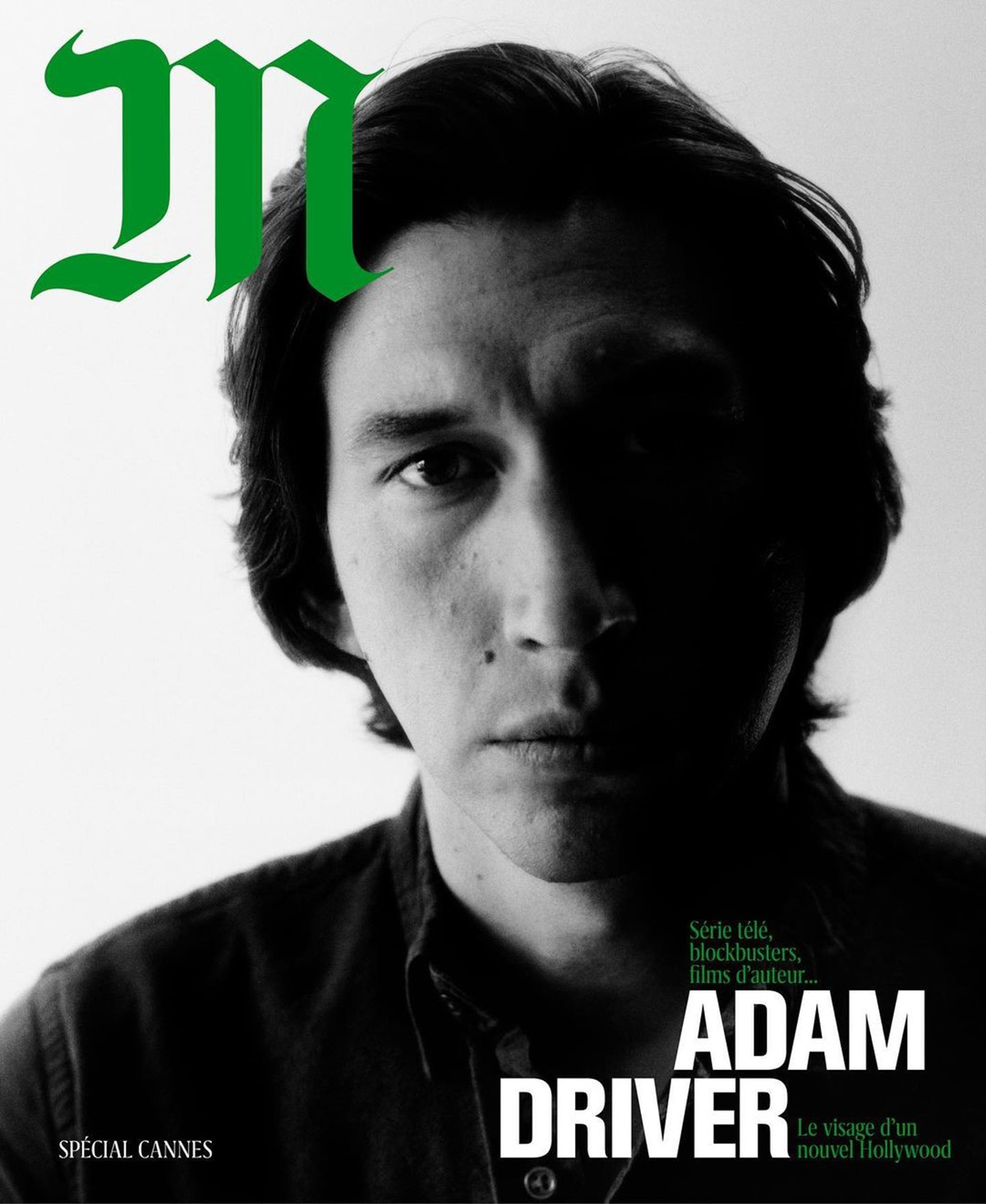 Adam Driver covers M Le magazine du Monde July 3rd, 2021 by Daniel Shea