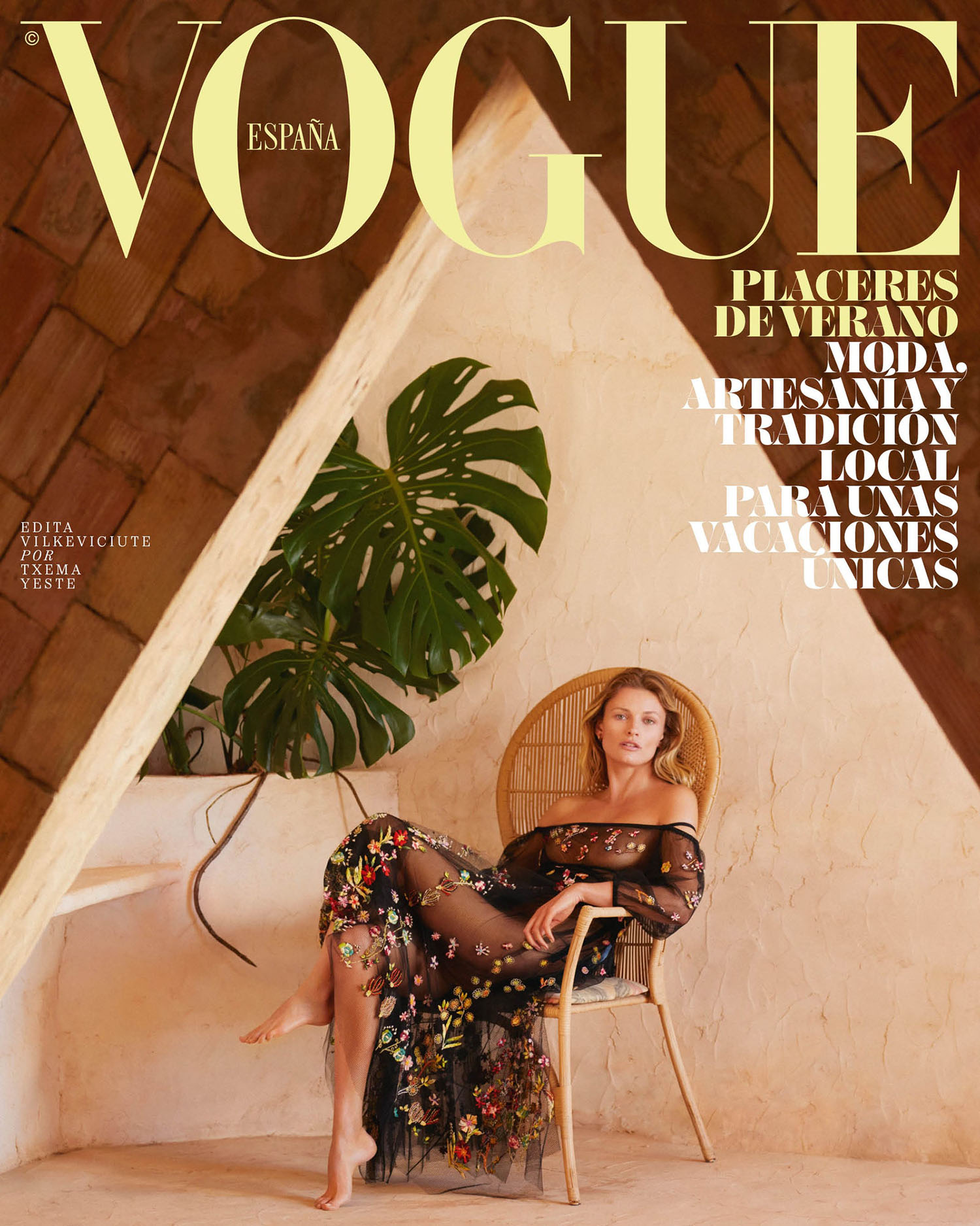 Edita Vilkeviciute covers Vogue Spain July 2021 by Txema Yeste