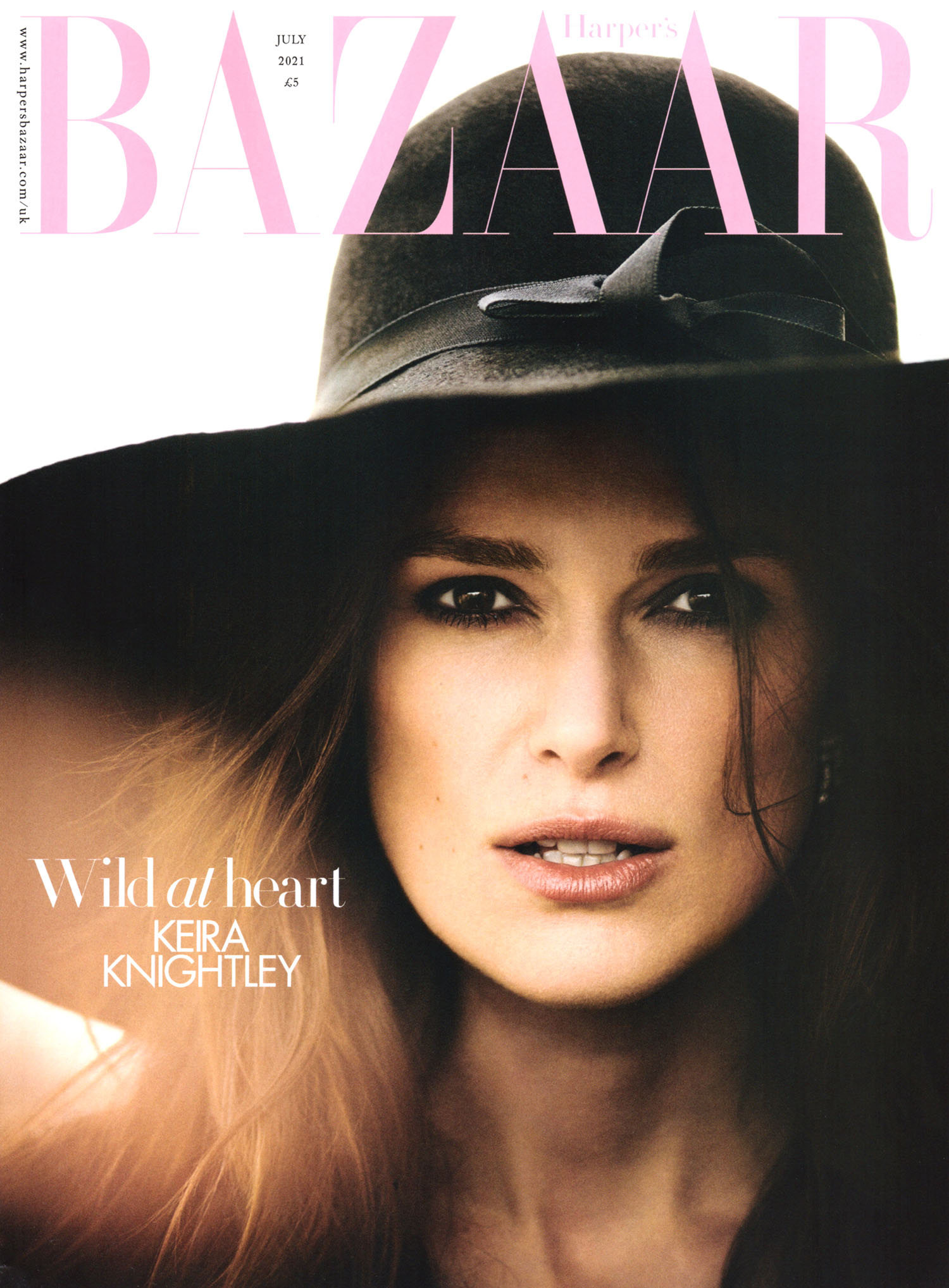 Keira Knightley covers Harper’s Bazaar UK July 2021 by Boo George