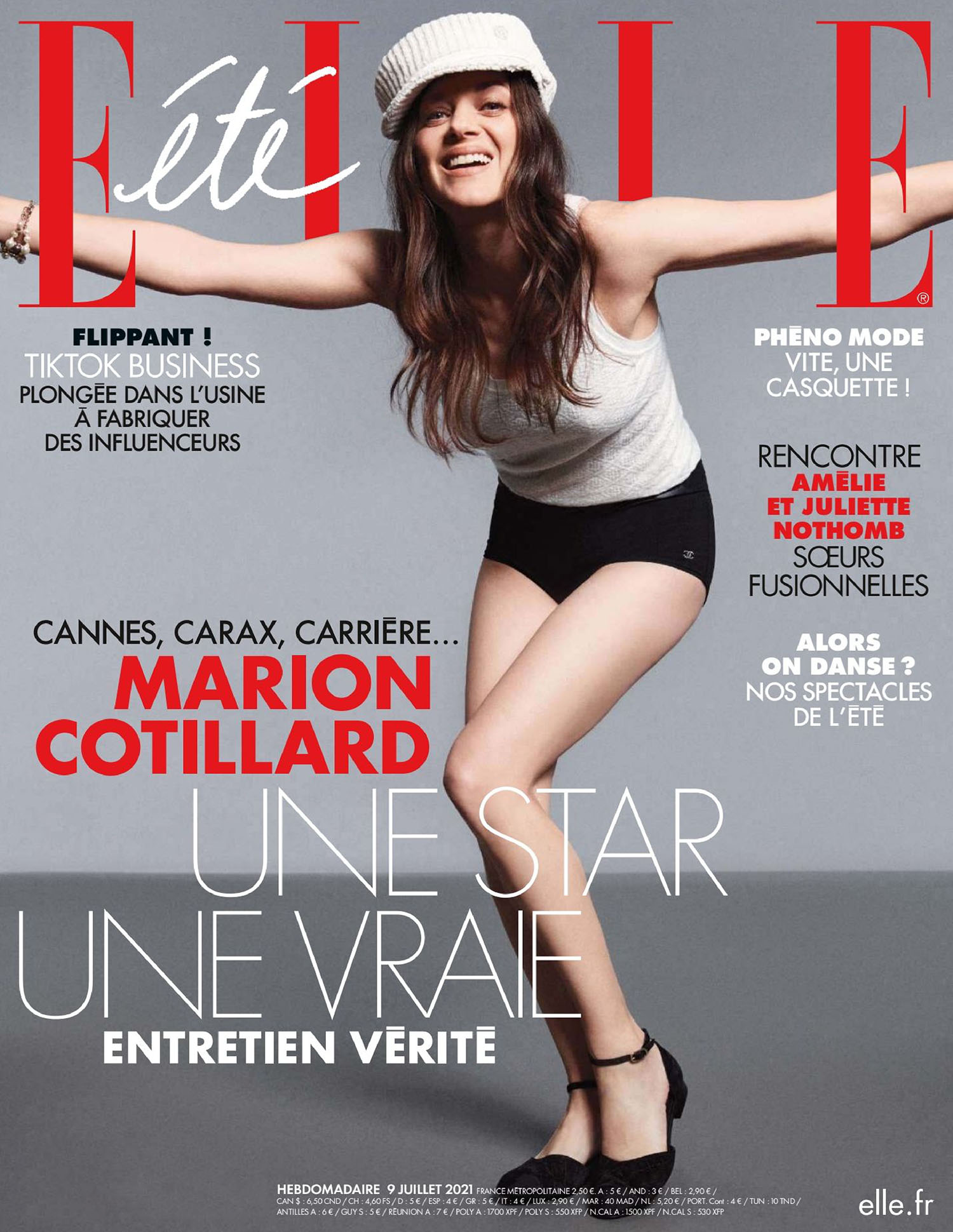 Marion Cotillard covers Elle France July 9th, 2021 by Jan Welters