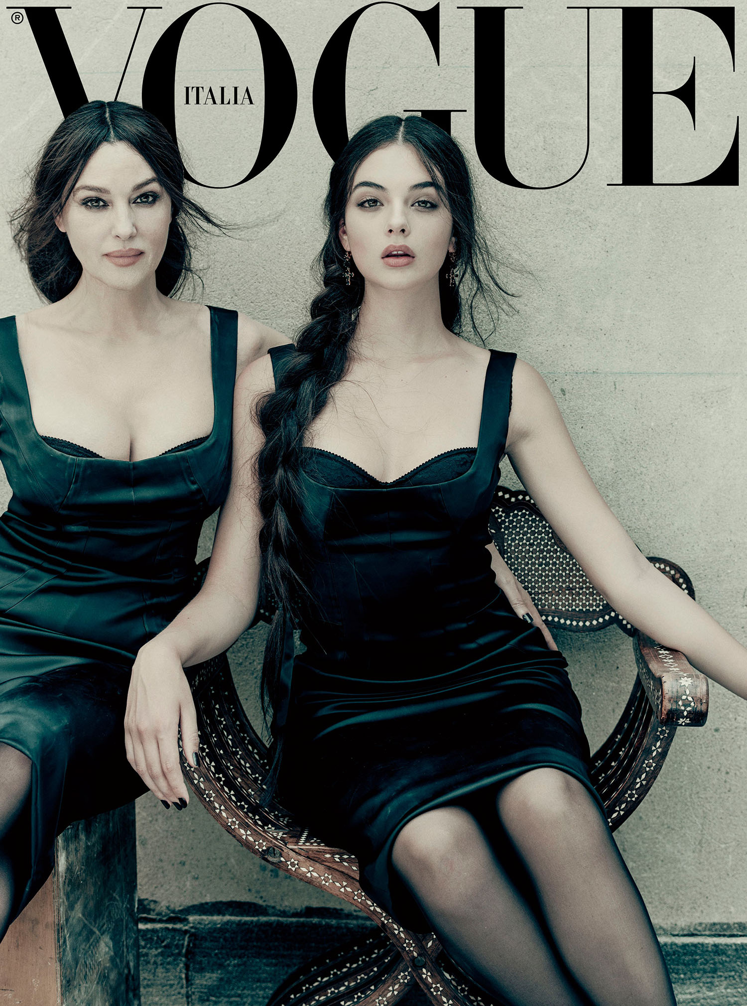 Monica Bellucci and Deva Cassel cover Vogue Italia July 2021 by