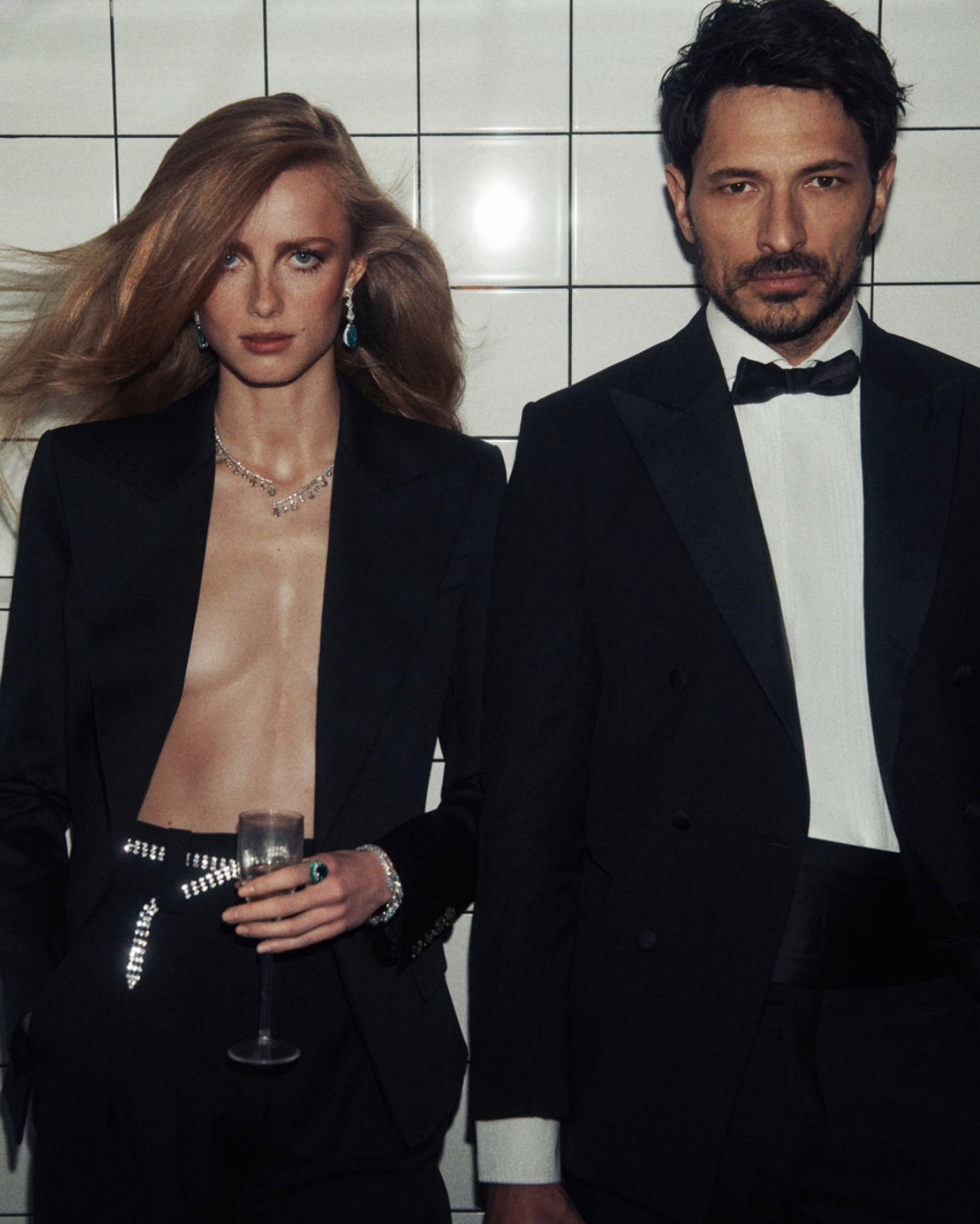Rianne van Rompaey and Andrés Velencoso Segura by Lachlan Bailey for Vogue Paris June July 2021