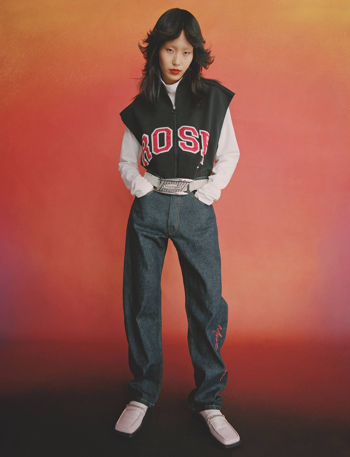 Xue Huizi and Dohyun Kim by Nadine Ijewere for British Vogue July 2021