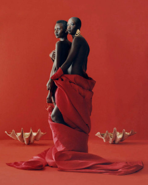 Awuor Dit, Tricia Akello and Liyah James by Camila Falquez for Vogue Spain July 2021